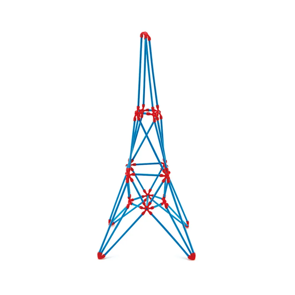 【德國Hape】創意拼裝竹棒 艾菲爾鐵塔套組(拼裝工程搭建/童軍營門練習/樂齡玩具)