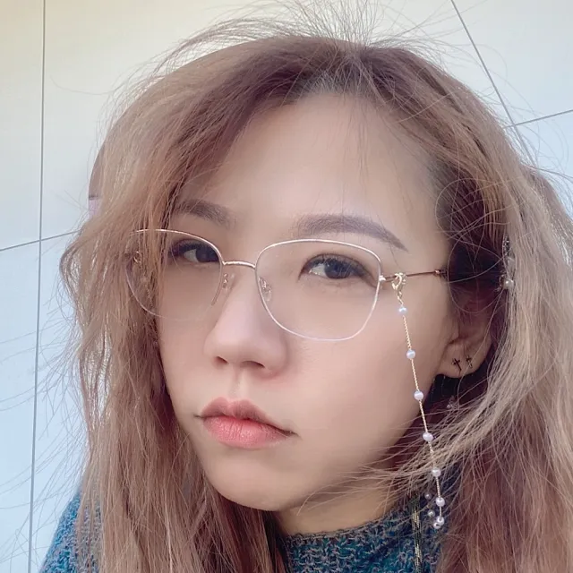 【bibi】韓國ins風珍珠鏈條眼鏡口罩兩用掛鏈
