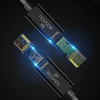 【魔獸 MOSHOU】8K 第五代旗艦光纖 HDMI線 2.1(8米)