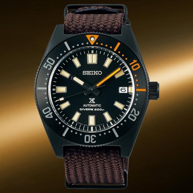 【SEIKO 精工】Prospex 1965黑潮經典復刻限量機械潛水錶-黑x咖啡/40.5mm 父親節 禮物(SPB253J1/6R35-01T0B)