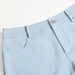 【OUWEY 歐薇】氣質蕾絲刺繡挺版短褲(淺藍色；S-L；3222066042)