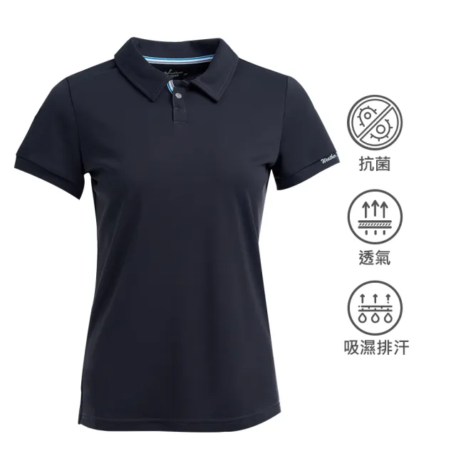 【Weather Report】吸濕抗菌女抽皺POLO衫-女款 / 暗灰(WM2204-02)