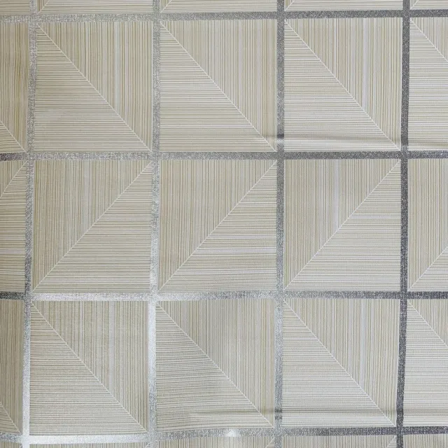 【特力屋】自黏式方形幾何磚紋貼布45x200cm
