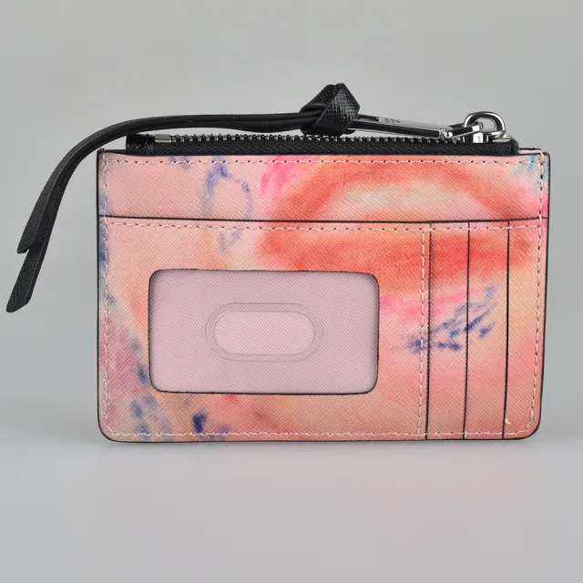 【MARC BY MARC JACOBS】THE SANPSHOT防刮皮革渲染卡片證件夾(水彩粉)