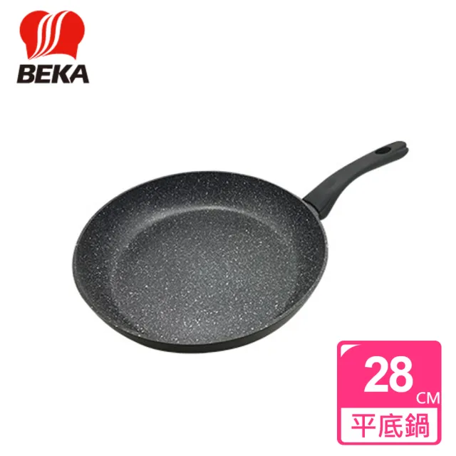 【BEKA貝卡】買1送1_Kitchen Roc晶石鍋單柄不沾鍋平底鍋28cm(5113847284)