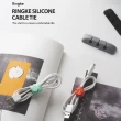 【Ringke】Silicone Cable Tie 矽膠束線帶－10入 橘色 綠色 藍色 灰色 黑色(Rearth 整線器)