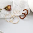 【小飾集】圈圈耳環/時尚經典復古元素圈圈造型主題6件組耳環(8款任選)