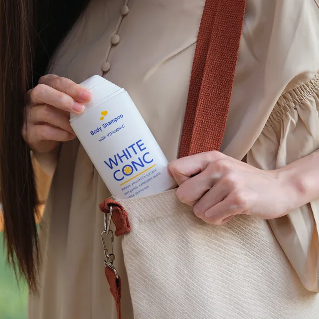【WHITE CONC】日本美白身體柚香沐浴露360ml(外出好攜帶瓶裝 美白沐浴乳)