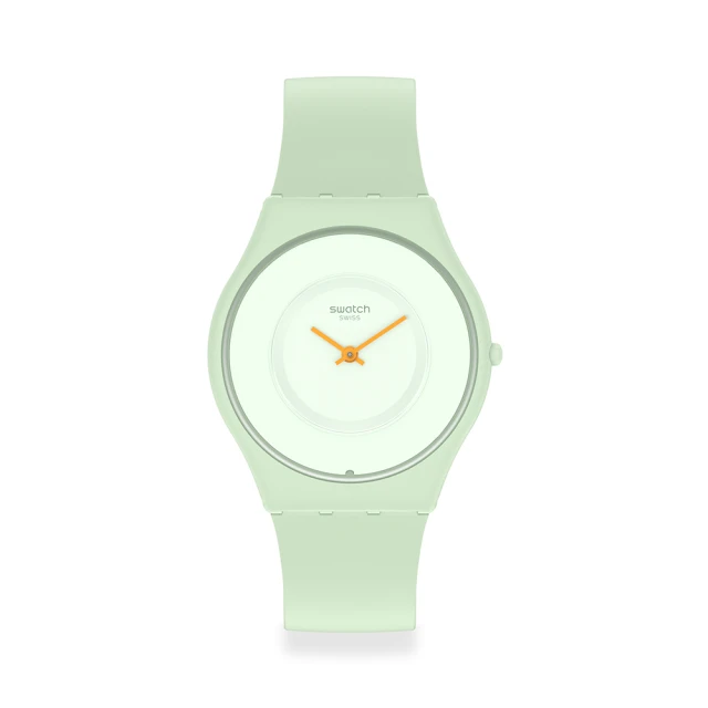【SWATCH】SKIN超薄系列手錶 CARICIA VERDE 男錶 女錶 瑞士錶 錶(34mm)
