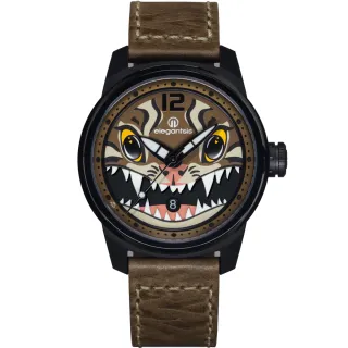 【elegantsis 愛樂時】虎年限量手錶-石虎機械錶(ELJT48MAS-Tiger-NB02LC)
