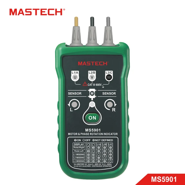【MASTECH邁世】電機和相位旋轉指示器(MS5901)