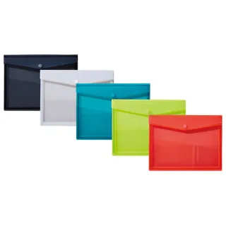 【KING JIM】CHEERS! 霓虹色多用途收納袋 A5