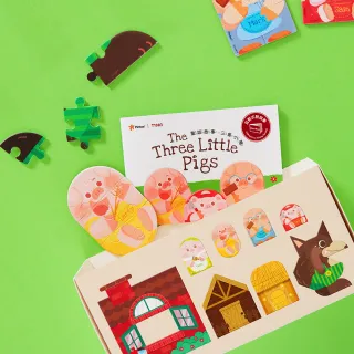 【Pintoo】114片造型兒童拼圖 - 童話故事系列 - 三隻小豬