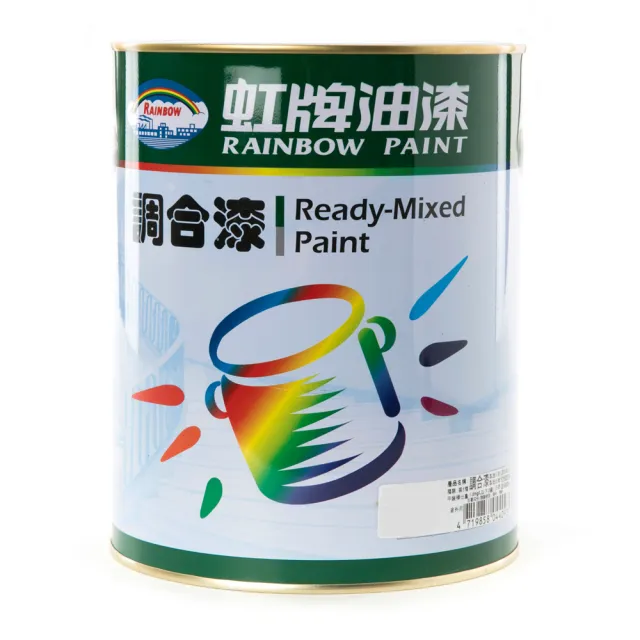【虹牌】彩虹屋調合漆有光 銀灰色 0.8L
