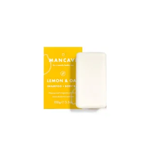 【Man Cave】Lemon & Oak Shampoo + Body Bar檸檬橡木無皂鹼洗髮沐浴皂(公司貨/100g)