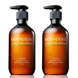 【Moonlight 莯光】進化版 茶樹控油淨化洗髮精 400 mL x2(清爽UP 髮絲不再黏頭皮)