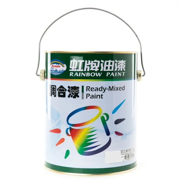 【虹牌】彩虹屋調合漆有光 黑色 1G