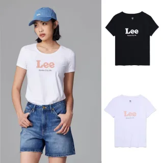 【Lee 官方旗艦】女裝 短袖T恤 / 撞色大LOGO 共2色 標準版型(LL220231K11 / LL220231K14)