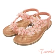 【Taroko】田野花漾蕾絲平底夾腳涼鞋(6色可選)