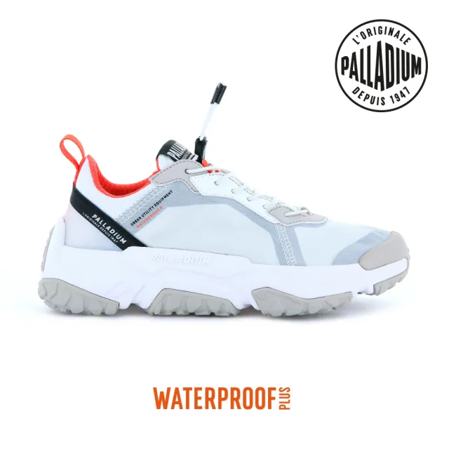 【Palladium】OFF-GRID LO WP+快穿輪胎橘標低筒防水靴-中性-雪霧白(77332-116)