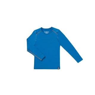 【Wildland 荒野】中童輕能量纖維親膚保暖衣-土耳其藍-W2673-46(t恤/童裝/上衣/休閒上衣)
