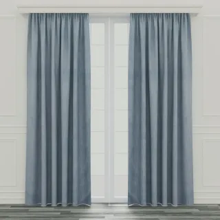 【特力屋】全遮光窗簾290x210牛仔藍可水洗塗層