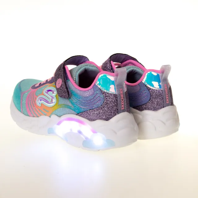 【SKECHERS】女童鞋系列 燈鞋 RAINBOW RACER(302309LMLT)