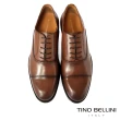【TINO BELLINI 貝里尼】男款 義大利進口經典橫飾正裝紳士鞋HM3T0010(棕)