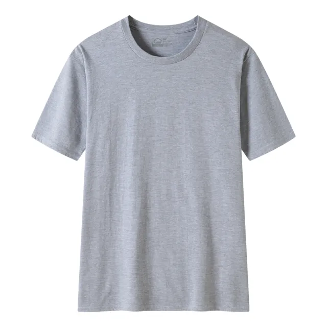 【zenfab】天然棉感素色上衣-黑白灰色(天然棉感透氣)