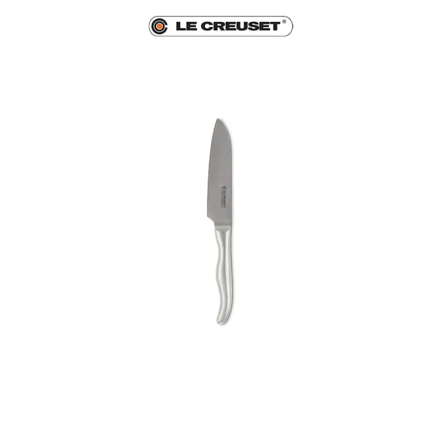 【Le Creuset】大馬士革鋼日式三德刀 13cm(不鏽鋼柄)