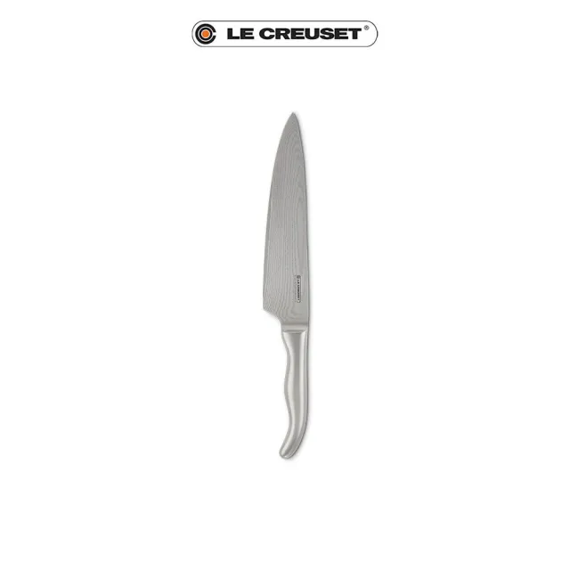 【Le Creuset】大馬士革鋼主廚刀 20cm(不鏽鋼柄)