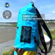【ButterflyFish 蝴蝶魚】10升雙肩防水袋(外口袋設計 防水背包 附肩背帶 DBS20210L)