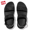 【FitFlop】LULU GLITTER BACK-STRAP SANDALS經典亮片後帶涼鞋-女(靓黑色)