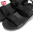 【FitFlop】LULU GLITTER BACK-STRAP SANDALS經典亮片後帶涼鞋-女(靓黑色)