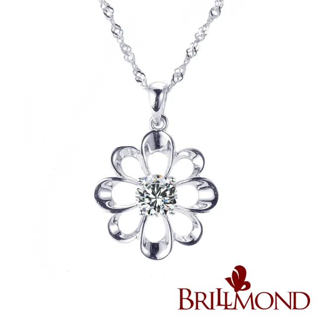 【BRILLMOND JEWELRY】15分 天然鑽石 閃耀鑽墜(主石15分 925銀台+鍊)