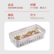 【CT優選-廚房好物】2入組-大容量多功能食物保鮮盒 冰箱儲物收納盒(大容量保鮮盒/可瀝水萬用密封盒)