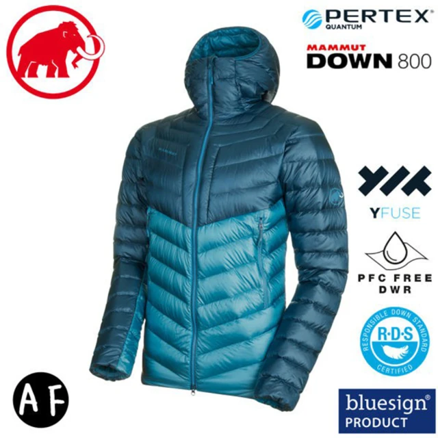 Mammut 長毛象 男 Broad Peak IN AF 連帽羽絨外套《藍寶石/水鴨藍》1013-01140/800FP(悠遊山水)