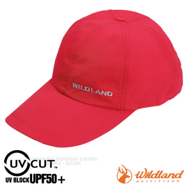 Wildland 荒野 中性抗UV透氣棒球帽.防晒遮陽帽.鴨舌帽(W1013 嫣紅)