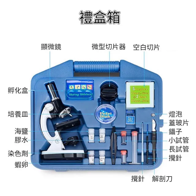 世晟光學-兒童顯微鏡(1200倍光學顯微鏡 科學實驗教材 益智孩童玩具   兒童生日禮物)