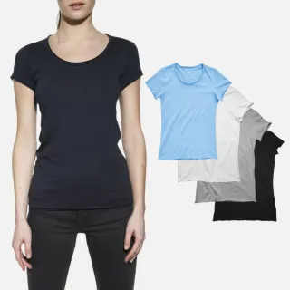 【Bread & Boxers】Crew-Neck relaxed有機棉女用不收邊Ｔ 素t 短t 短袖上衣 女上衣