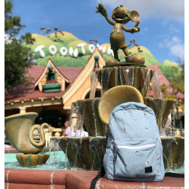 【Herschel】雙11 Settlement 迪士尼 聯名款 米奇 米奇包 水藍 藍色 丹寧 帆布 限量 書包 男女 