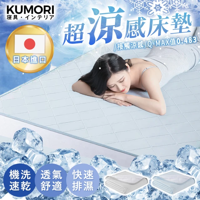 【KUMORI】日本進口瞬間超涼感床墊(雙人/140x200cm)