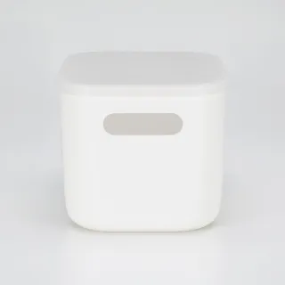 【MUJI 無印良品】軟質聚乙烯收納盒/半/中+蓋(2入組)