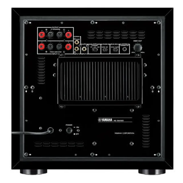 【YAMAHA 山葉】重低音喇叭主動式 超低音(NS-SW300 木紋黑)