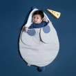 【BabyBites 鯊魚咬一口】西班牙設計-嬰幼兒多功能萌鼠造型睡袋 - 湛灰藍(輕量版)