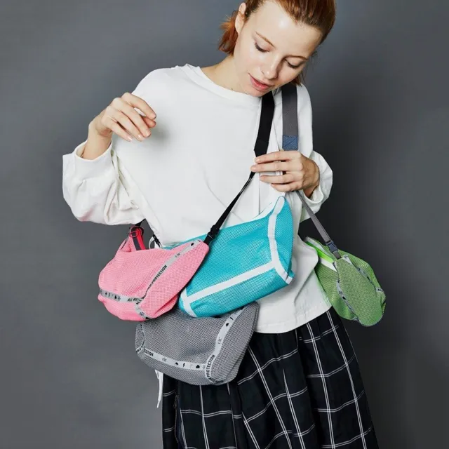 【F/CE】MESH SHOULDER BAG 五色 膠帶 網絲包 輕量 運動 側背包 隨身小包 F1901SE0040camp