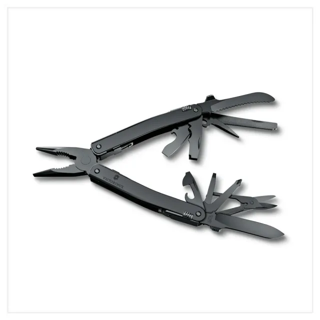 【VICTORINOX 瑞士維氏】Swiss Tool MXBS工具鉗 105mm/26用/黑(3.0226.M3N)