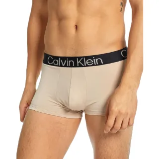 【Calvin Klein 凱文克萊】CK Flex Natural Micro男生低腰 短版 平口四角內褲 貼身版型(美國進口 單件袋裝)