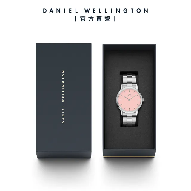 【Daniel Wellington】DW 手錶  Iconic Link Blush 36mm蜜桃粉精鋼錶 粉紅錶盤(DW00100536)