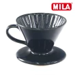【MILA】日本製 織部燒 咖啡濾杯01-清海風琉璃(附日本製棉質漂白濾紙錐形01)